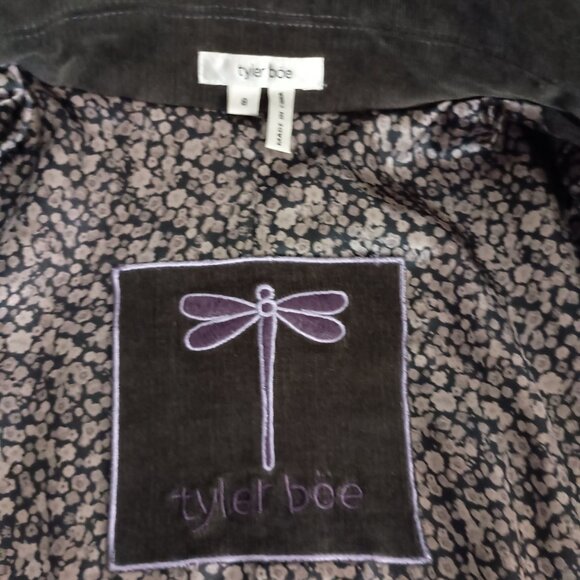 Tyler Boe Brown Corduroy Double Breasted Cropped Lined Jacket Women’s Size 8 - Picture 8 of 16